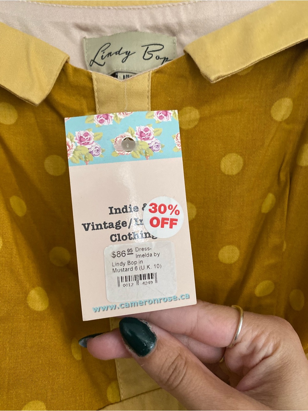 🍋Mustard Yellow Polka Dot Sundress - Picture 5 of 6